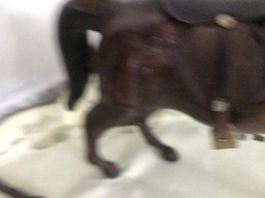 Leather Horse Figurines, 1950s, Set of 3-WQQ-1167401