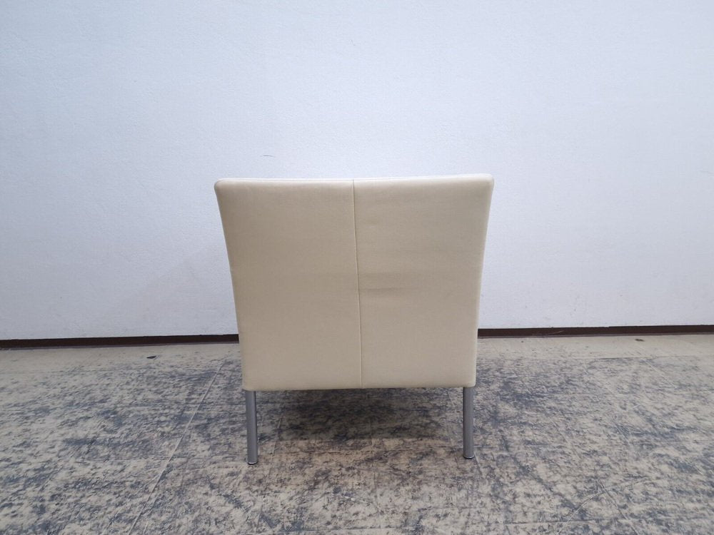 Leather Jason Armchair in Cream #0544 from Walter Knoll / Wilhelm Knoll