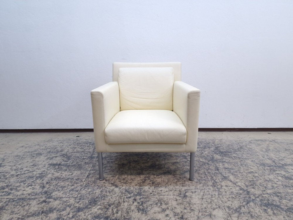 Leather Jason Armchair in Cream #0544 from Walter Knoll / Wilhelm Knoll