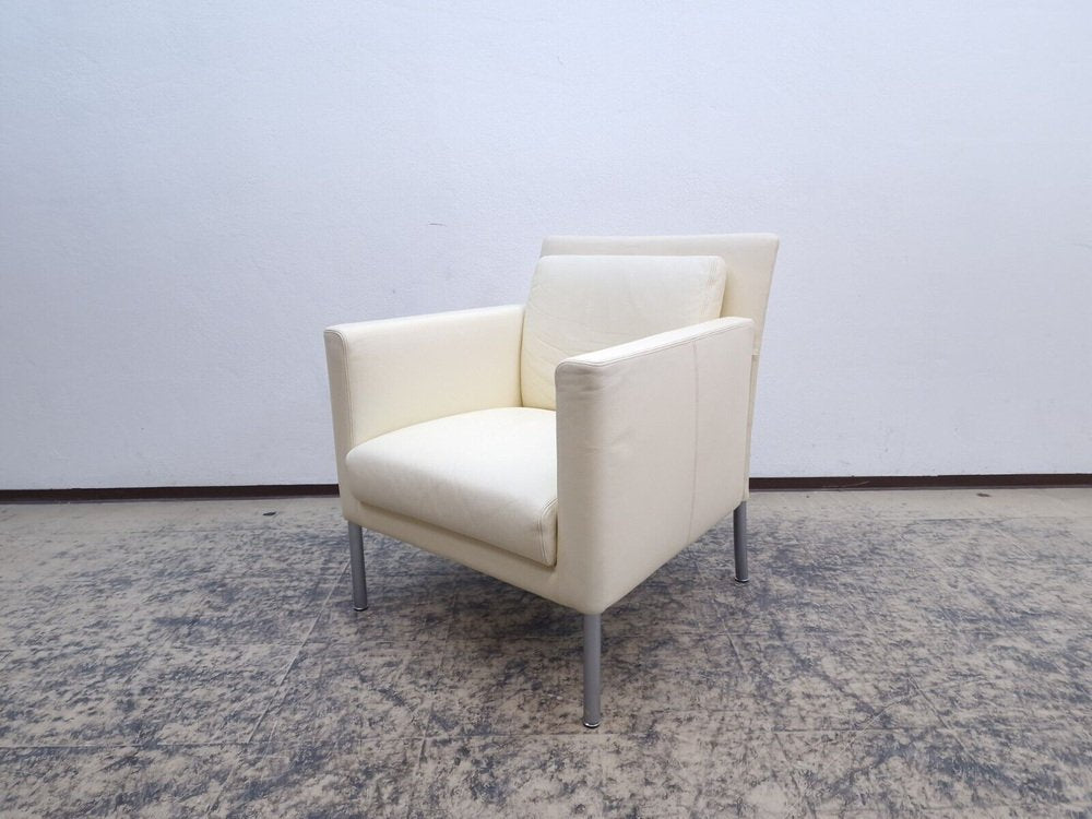 Leather Jason Armchair in Cream #0544 from Walter Knoll / Wilhelm Knoll