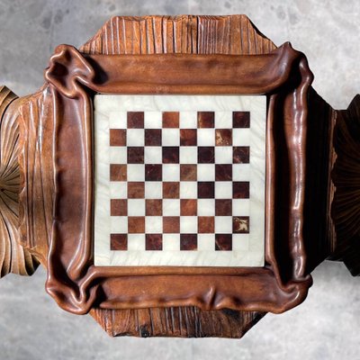 Leather Kangaroo Chess Board, Italy, 1980s-LTZ-2020300