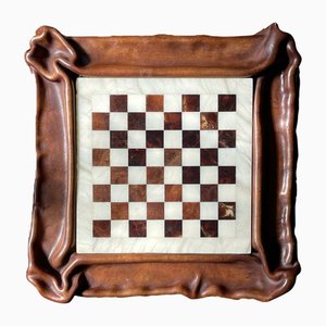 Leather Kangaroo Chess Board, Italy, 1980s-LTZ-2020300