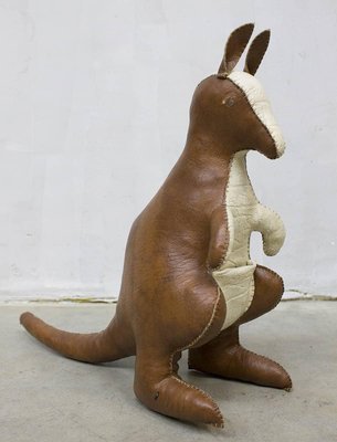 Leather Kangaroo in the Style of Dimitri Omersa, 1960s-BW-622683