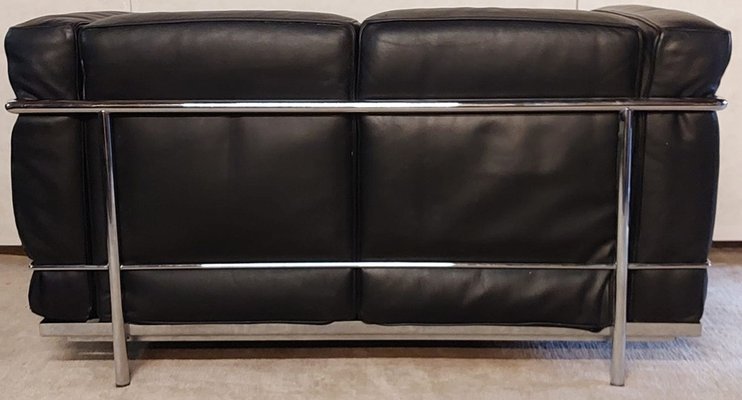 Leather LC2 2-Seater Sofa by Le Corbusier & Pierre Jeanneret for Cassina-JAG-1357486