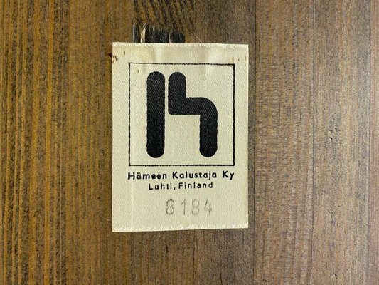 Leather Living Room Set by Hämeen Kalustaja, Finland, 1970s, Set of 3-TZ-1092361