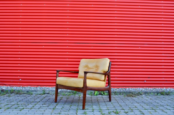 Leather Lounge Chair by Eugen Schmidt for Soloform, 1960s-UF-730618