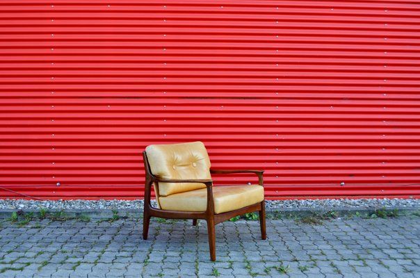 Leather Lounge Chair by Eugen Schmidt for Soloform, 1960s-UF-730618