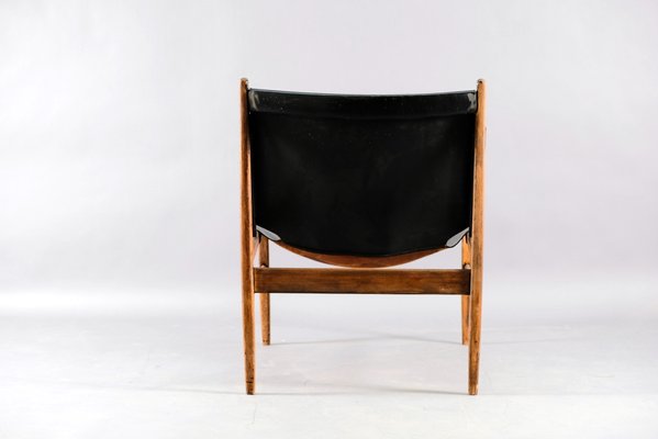 Leather Lounge Chair by Franz Xaver Lutz for WK Möbel, 1958-CIP-666473