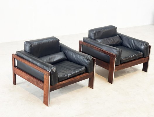 Leather Lounge Chairs, 1970s-XLH-1778324