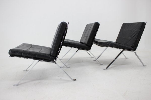 Leather Lounge Chairs by Hans Eichenberger for Girsberger, Switzerland, 1966, Set of 3-TZ-1292272