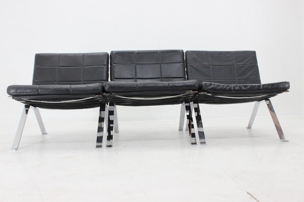 Leather Lounge Chairs by Hans Eichenberger for Girsberger, Switzerland, 1966, Set of 3-TZ-1292272