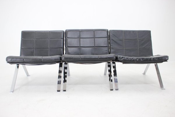 Leather Lounge Chairs by Hans Eichenberger for Girsberger, Switzerland, 1966, Set of 3-TZ-1292272