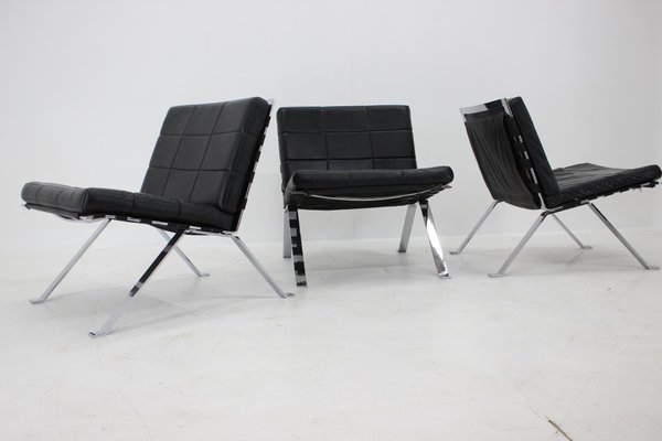 Leather Lounge Chairs by Hans Eichenberger for Girsberger, Switzerland, 1966, Set of 3-TZ-1292272