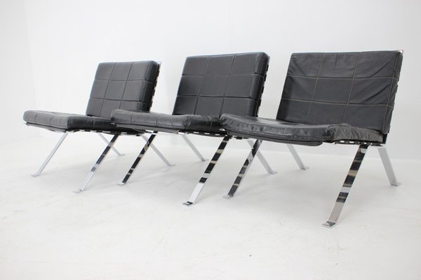 Leather Lounge Chairs by Hans Eichenberger for Girsberger, Switzerland, 1966, Set of 3-TZ-1292272