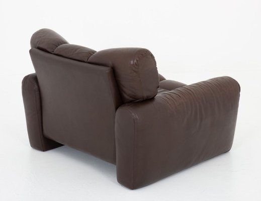 Leather Lunge Chair by Tongiani Stefanos, Italy, 1973-FM-853787