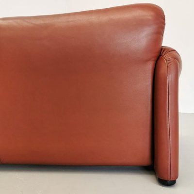 Leather Maralunga 2-Seater Sofa by Vico Magistretti for Cassina, 1970s-PRS-1884202