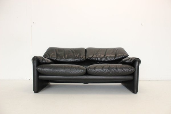 Leather Maralunga Sofa by Vico Magistretti for Cassina-VGV-2023563