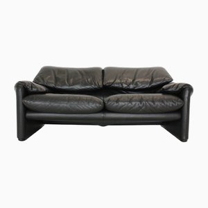 Leather Maralunga Sofa by Vico Magistretti for Cassina-VGV-2023563