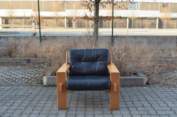 Leather Model Bonanza Lounge Chair by Esko Pajamies for Asko, 1960s-UF-1261703