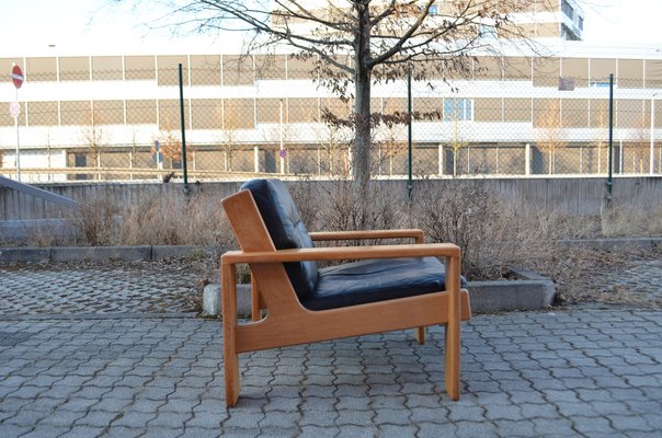 Leather Model Bonanza Lounge Chair by Esko Pajamies for Asko, 1960s-UF-1261703