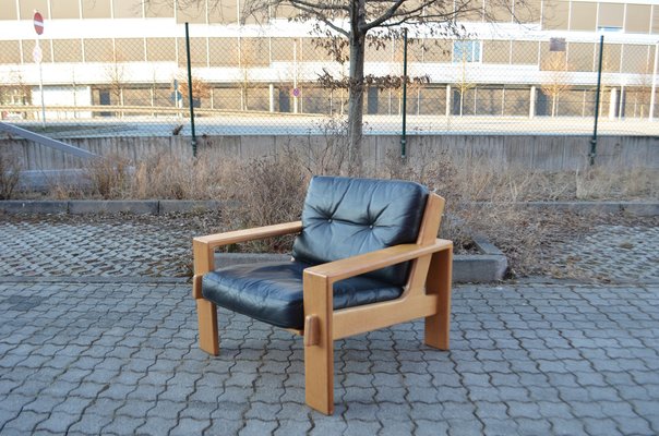 Leather Model Bonanza Lounge Chair by Esko Pajamies for Asko, 1960s-UF-1261703