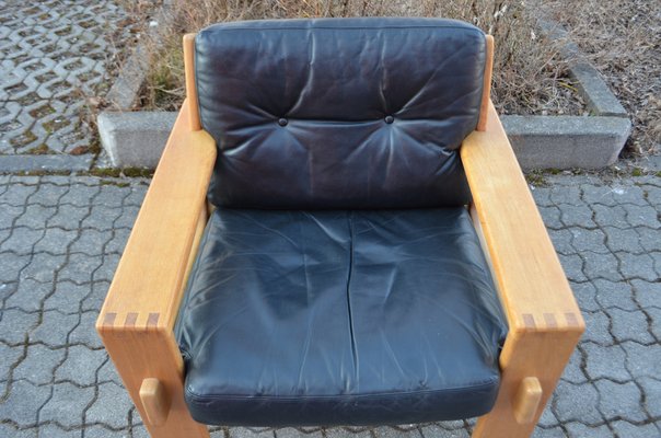 Leather Model Bonanza Lounge Chair by Esko Pajamies for Asko, 1960s-UF-1261703