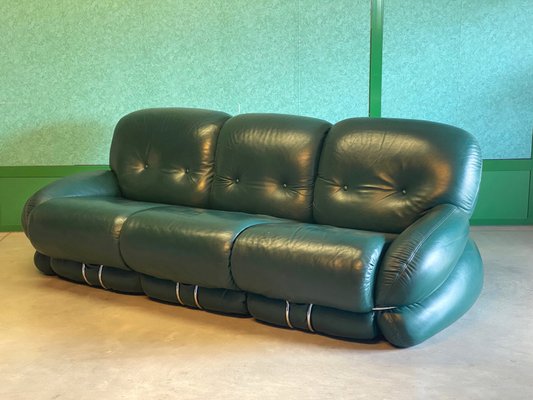 Leather Model Okay Sofa by Adriano Piazzesi, 1970s-NPC-1257289