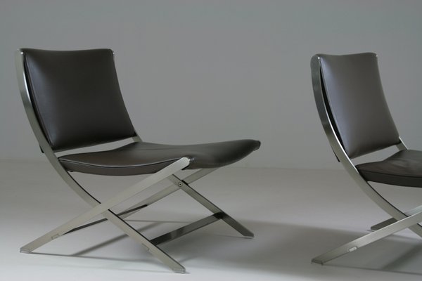 Leather Model Peter Lounge Chairs attributed to Antonio Citterio for Flexform, Set of 2-OTV-1743035