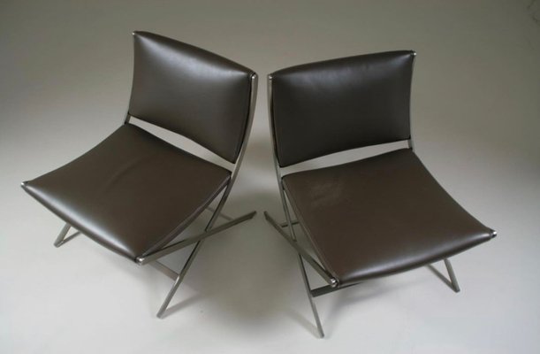 Leather Model Peter Lounge Chairs attributed to Antonio Citterio for Flexform, Set of 2-OTV-1743035