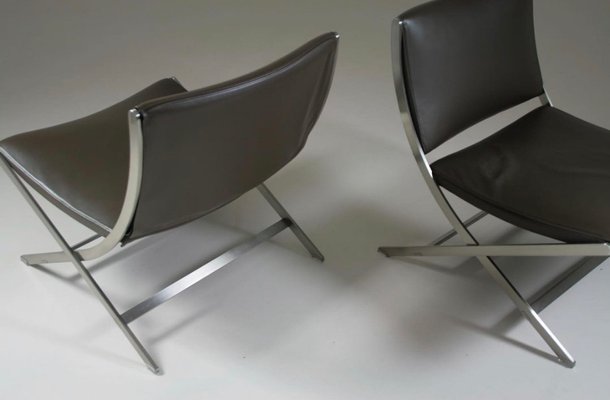 Leather Model Peter Lounge Chairs attributed to Antonio Citterio for Flexform, Set of 2-OTV-1743035