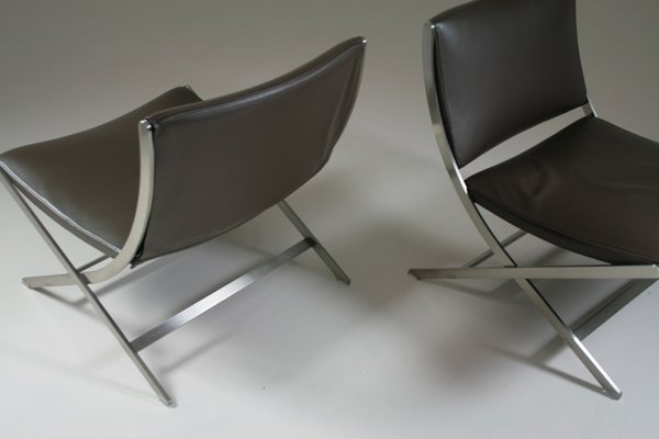 Leather Model Peter Lounge Chairs attributed to Antonio Citterio for Flexform, Set of 2-OTV-1743035