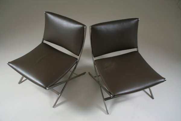 Leather Model Peter Lounge Chairs attributed to Antonio Citterio for Flexform, Set of 2-OTV-1743035