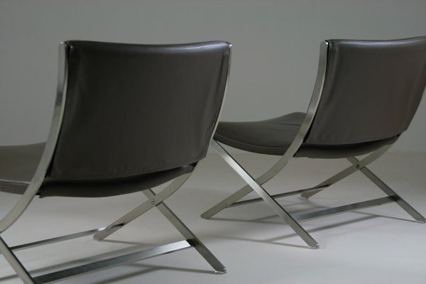 Leather Model Peter Lounge Chairs attributed to Antonio Citterio for Flexform, Set of 2-OTV-1743035