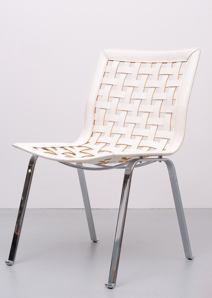 Leather Network Chair by Giancarlo from Fasem, 1980s