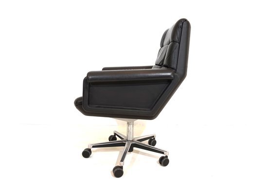 Leather Office Chair by Herbert Hirche for Mauser Werke Waldeck, 1970s-HUW-1759416