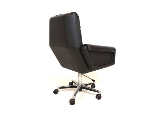 Leather Office Chair by Herbert Hirche for Mauser Werke Waldeck, 1970s-HUW-1759416