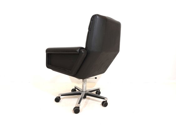 Leather Office Chair by Herbert Hirche for Mauser Werke Waldeck, 1970s-HUW-1759416