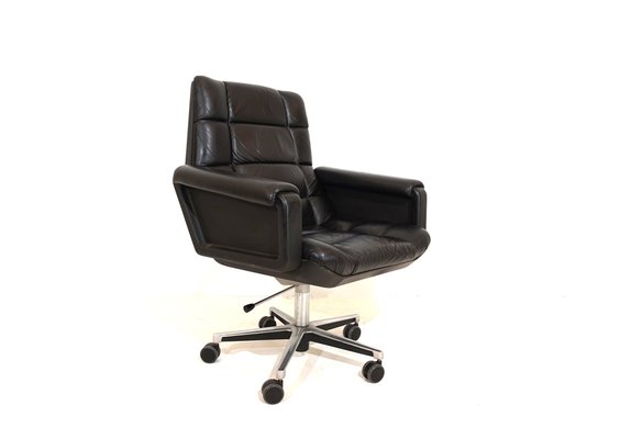 Leather Office Chair by Herbert Hirche for Mauser Werke Waldeck, 1970s-HUW-1759416