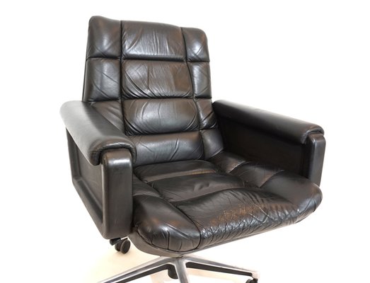 Leather Office Chair by Herbert Hirche for Mauser Werke Waldeck, 1970s-HUW-1759416