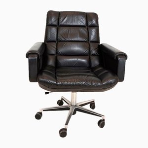 Leather Office Chair by Herbert Hirche for Mauser Werke Waldeck, 1970s-HUW-1759416