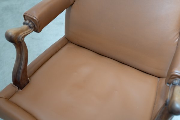 Leather Office Chair from Fior, 1980s-KNM-1015594