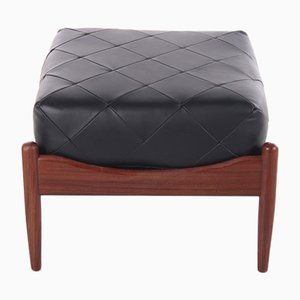 Leather Ottoman by Kristian Vedel for Søren Willadsen Møbelfabrik, 1963-EZZ-951221