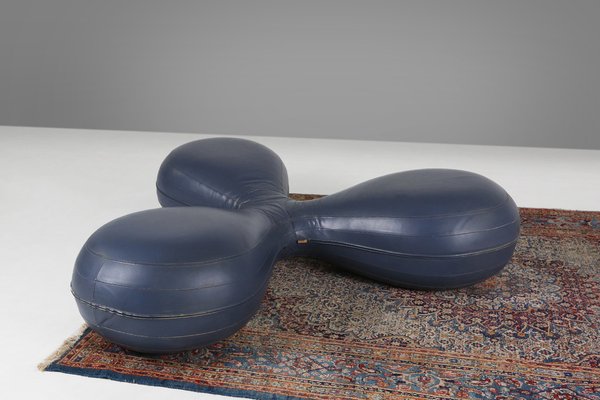 Leather Pouf by Lowie Vermeersch for Durlet, 1999-YSY-1798143