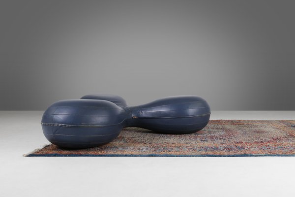 Leather Pouf by Lowie Vermeersch for Durlet, 1999-YSY-1798143