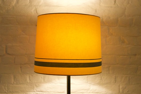 Leather Sheathed Floor Lamp from K & L Belyning, Sweden, 1950s-OWS-1698415