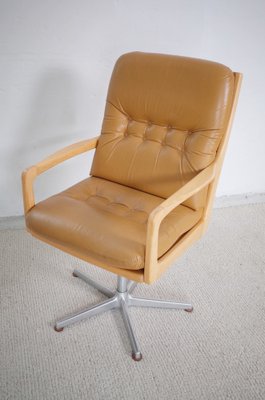 Leather Shooting Armchair by Eugen Schmidt for Solo Form, 1960s-BHX-1342006