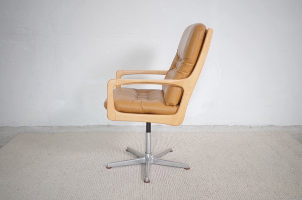 Leather Shooting Armchair by Eugen Schmidt for Solo Form, 1960s-BHX-1342006