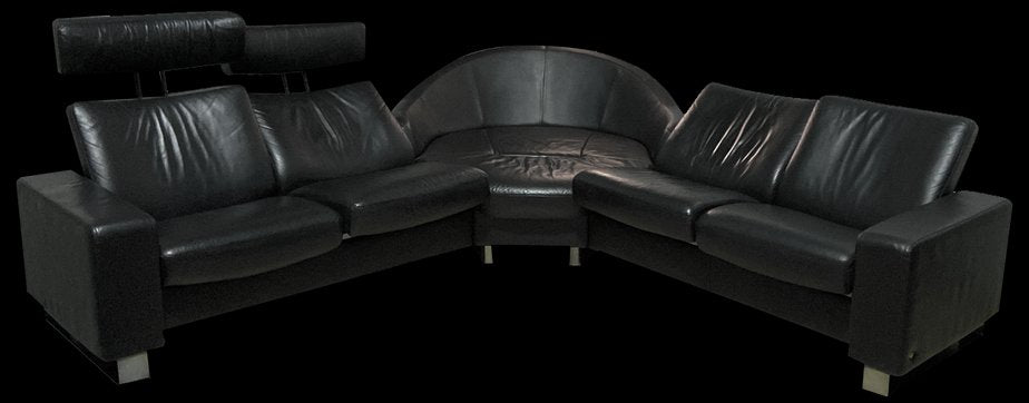 Leather Sofa Arion in Black from Stressless, 2000s-LGU-2011842