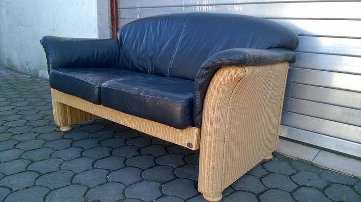 Leather Sofa by Lloyd Loom, 1970s-WQQ-1420559