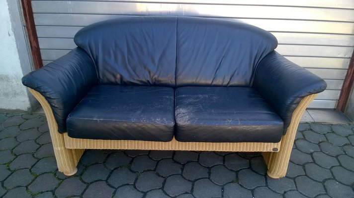 Leather Sofa by Lloyd Loom, 1970s-WQQ-1420559